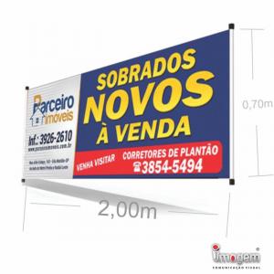 FAIXA LONA 440 LONA 440 Tamanho diversos 4x0 impressão Solvente Bastão, Ponteira e Cordão 