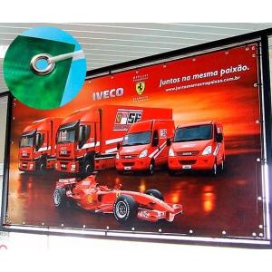 LONA IMPRESSÃO DIGITAL FORMATO GRANDES LONA REFORÇADA 460G Largura 316 cm 4x0 Impressão Solvente Corte Reto 